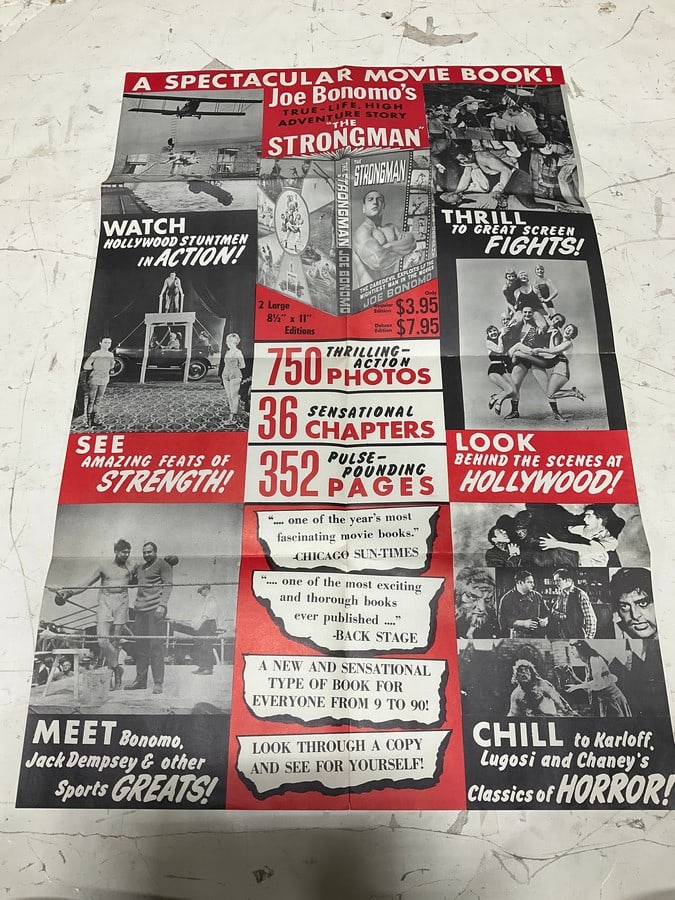 Vintage Joe Bonomos the Strongman poster(22in.x34in.): Vintage Joe Bonomos the Strongman poster(22in.x34in.)
