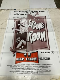 The Groove Room x-rated vintage movie poster(27in.x41in.)
