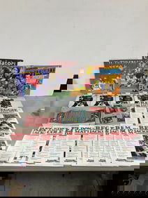 Vintage magazines, sports educational workbooks, and more