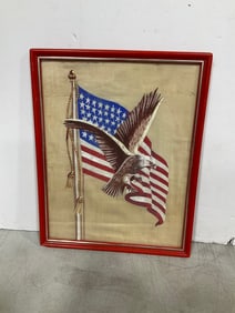 Framed Flag Artwork (12inx15in)
