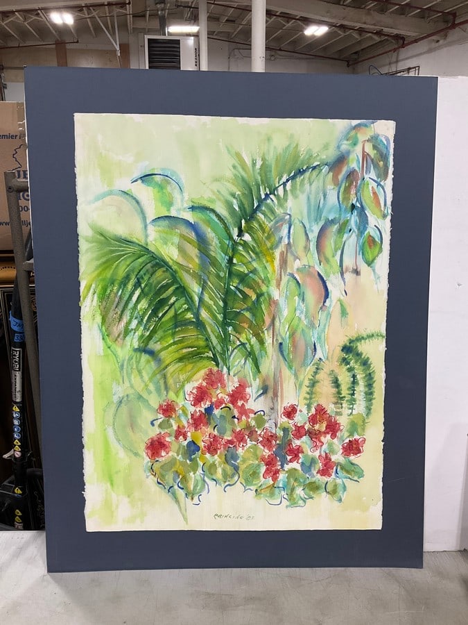 1983 Princine Watercolor Artwork (28.5inx36in): 1983 Princine Watercolor Artwork (28.5inx36in)