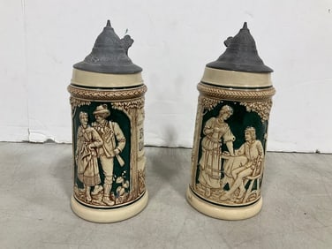 Handmade German Steins (8.5in.tall)