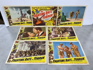 Vintage 'Fighting Rats of Tobruk' Film Posters(11inx14in)