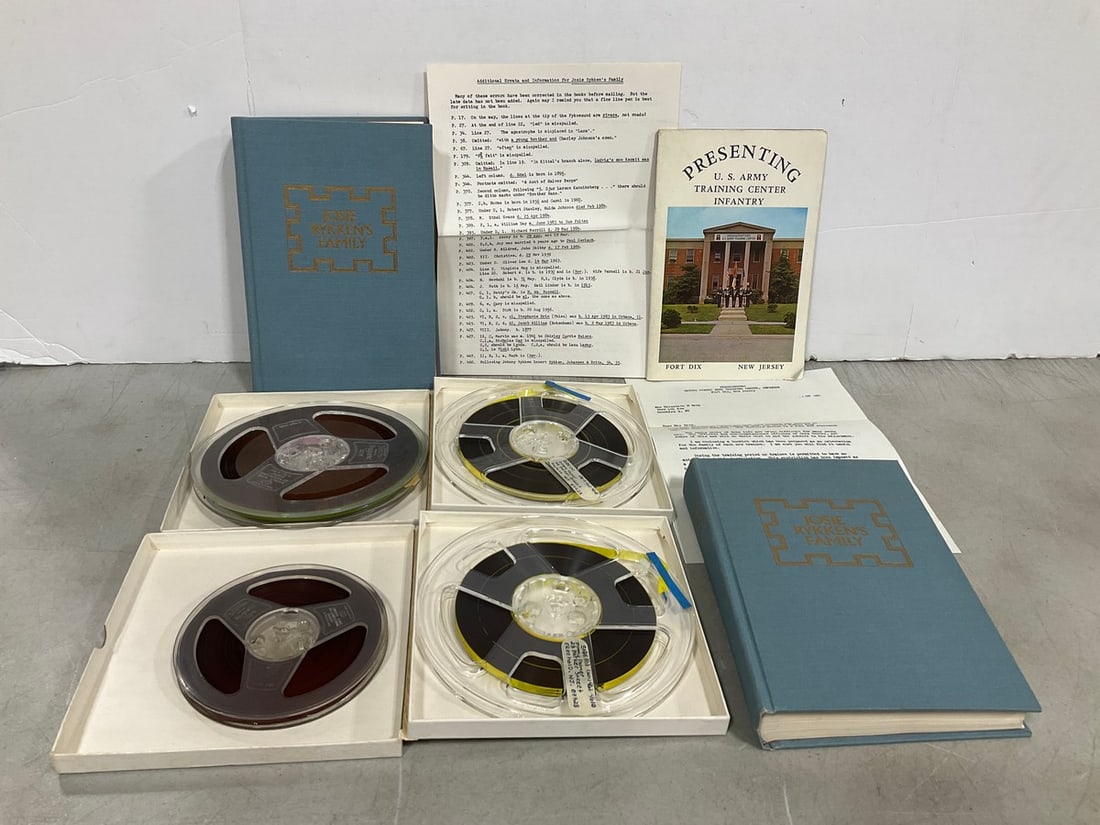 Vintage Jose Rykkens Family Hardcover Books, Project X Film Reels, and more: Vintage Jose Rykkens Family Hardcover Books, Project X Film Reels, and more
