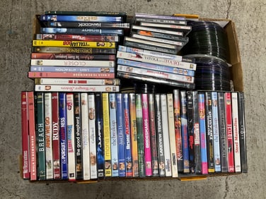 Various DVDs and CDs (Big Fat Liar, Closer, etc)