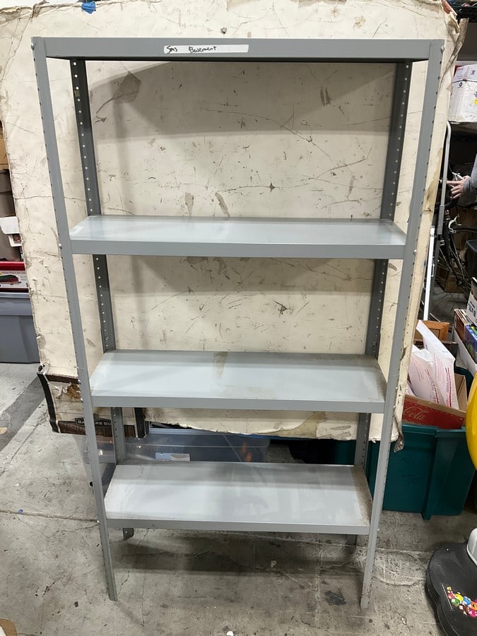Metal Shelving Unit (57inx30inx10in) (1 of 1)