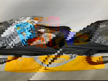 DeWalt tool bag and supplies(mostly new in package)