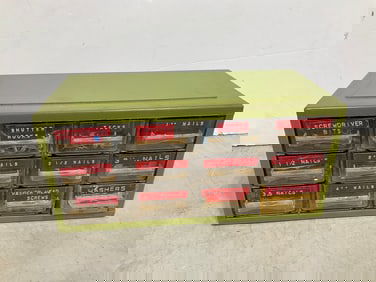 Supplies organizer bin(washers, nails, scredwriver bits, etc.)