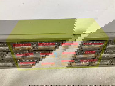 Supplies organizer bin(hinges, bolts, hooks, etc.)