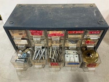 Supplies organizer bin(hangers, lamp parts, etc.)