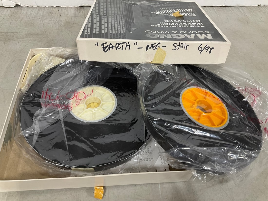 Magno sound and video earth vintage film reel: Magno sound and video earth vintage film reel