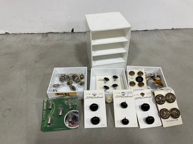 Various bulbs and buttons