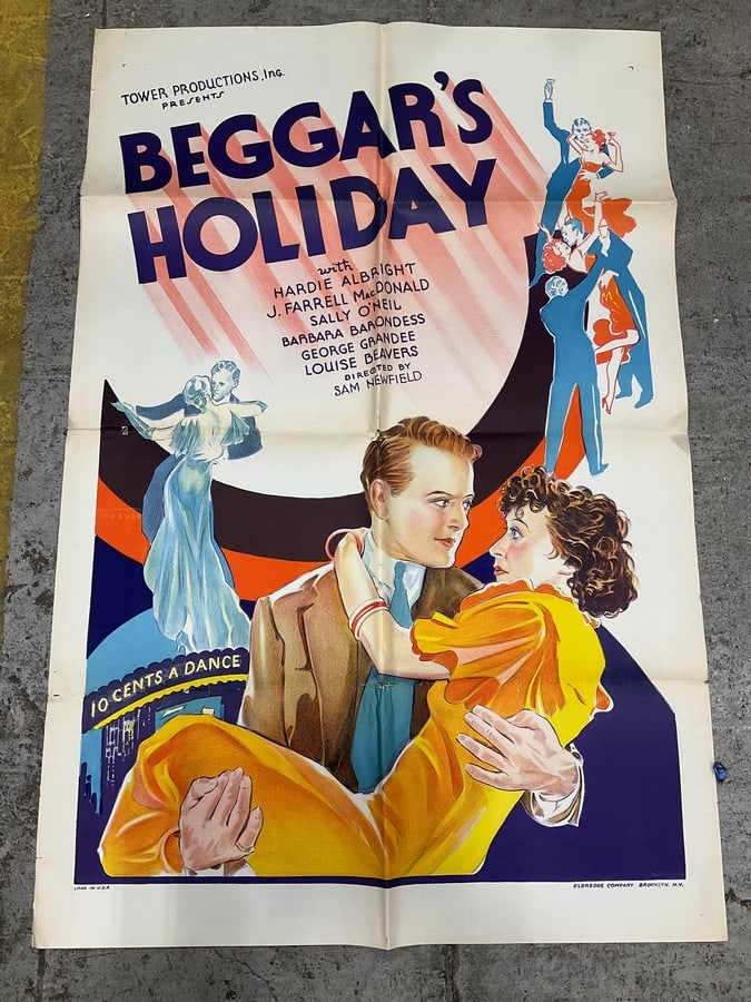 Beggar's Holiday vintage poster(28in.x42in.): Beggar's Holiday vintage poster(28in.x42in.)