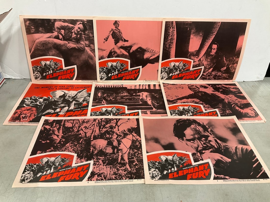 Elephant Fury vintage film prints(11in.x14in.): Elephant Fury vintage film prints(11in.x14in.)