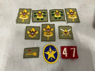Vintage boy scout patch lot