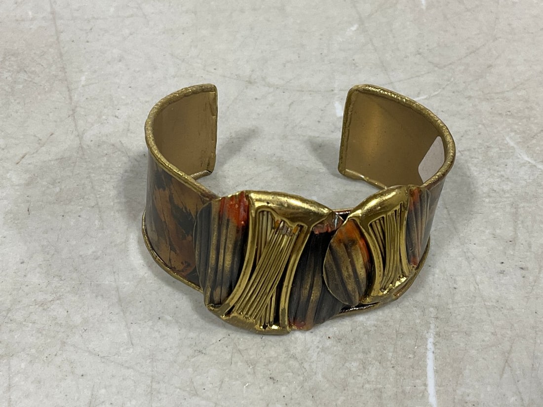 Vintage wide copper cuff bracelet MCM (1 of 1)