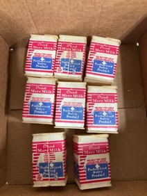 Drink more milk vintage containers