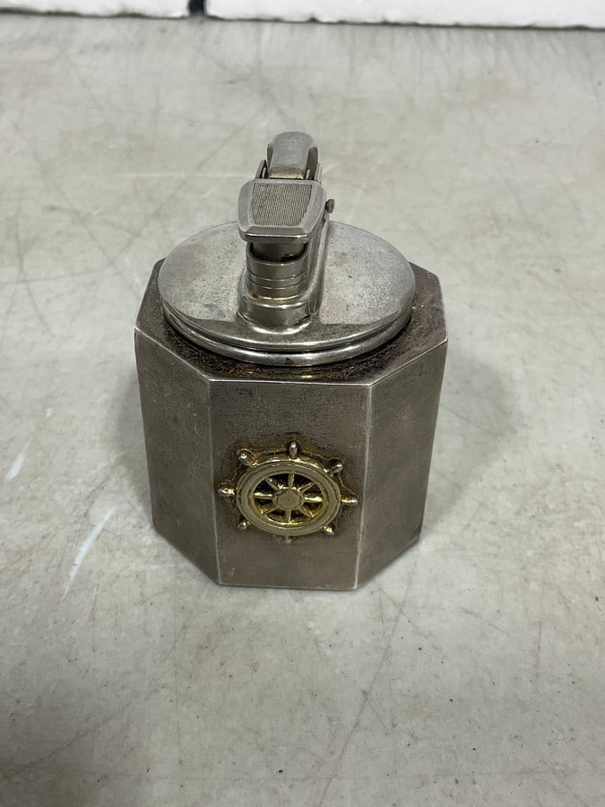 Gold and Sterling Silver Cartier Lighter (3.25in Tall): Gold and Sterling Silver Cartier Lighter (3.25in Tall)