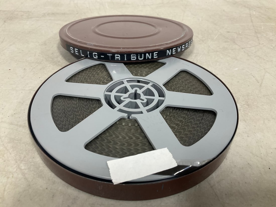 Vintage Selig-Tribune News Reel 8mm: Vintage Selig-Tribune News Reel 8mm