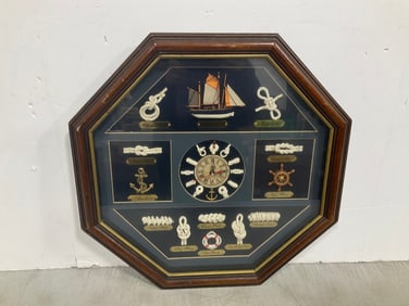 Sailor Knots Themed Clock (19inx19in)