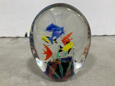 Murano Style Art Glass (5in Tall)