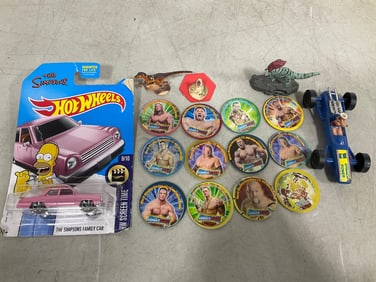 Simpsons Hotwheels *new in box*, Various Super Taps, and more