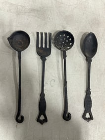 Large Wrought Iron Utencils