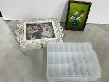 Decorative Jewelry Cases, and Plastic Storage Bin