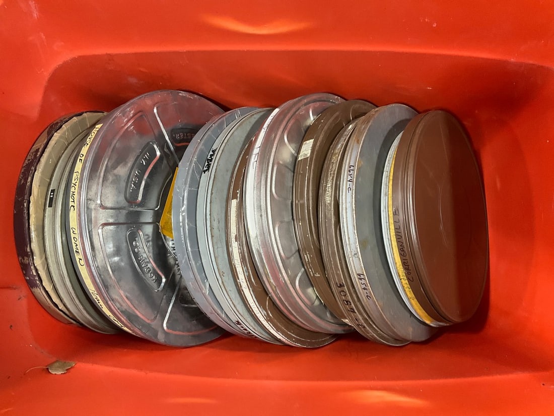 Vintage film reel cases(empty) (1 of 1)
