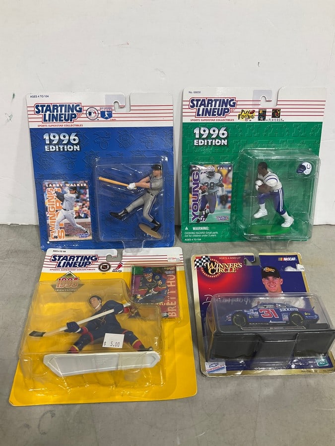 Starting Lineup collectibles new in package(Larry Walker, Marshall Faulk, and more): Starting Lineup collectibles new in package(Larry Walker, Marshall Faulk, and more)