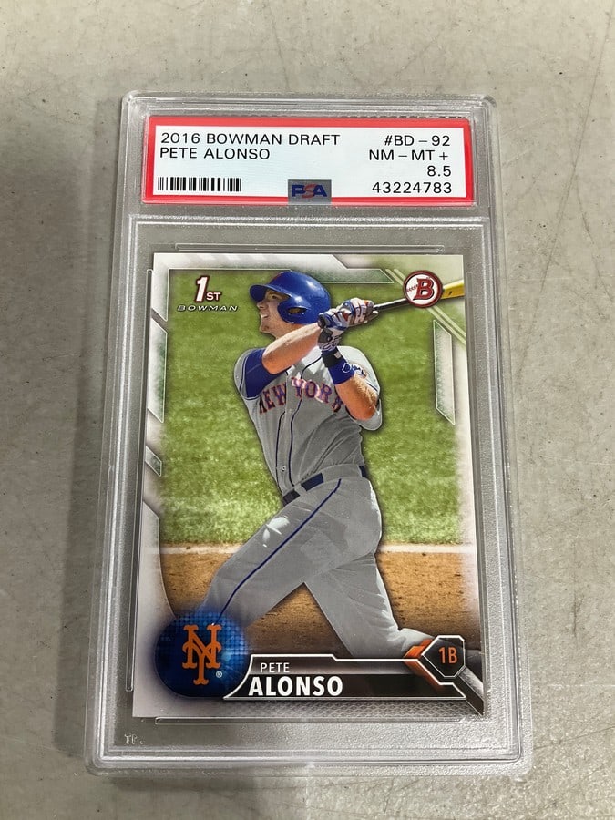 2016 Bowman Draft Pete Alonso graded card (1 of 1)