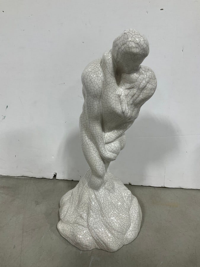 Nude Male and Female Sculpture Art (16in Tall): Nude Male and Female Sculpture Art (16in Tall)