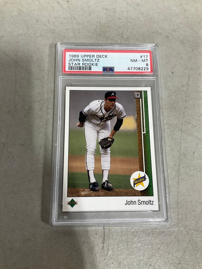 1989 Upper Deck John Smoltz star rookie graded card (1 of 1)