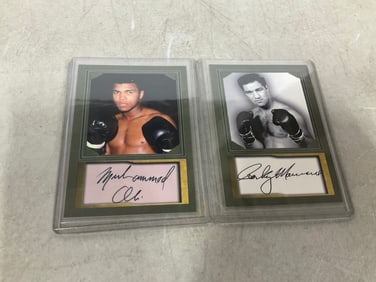 Muhammad Ali and other facsimile cards