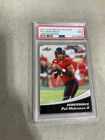 2017 Pat Leaf special release Pat Mahomes II limited edition graded card
