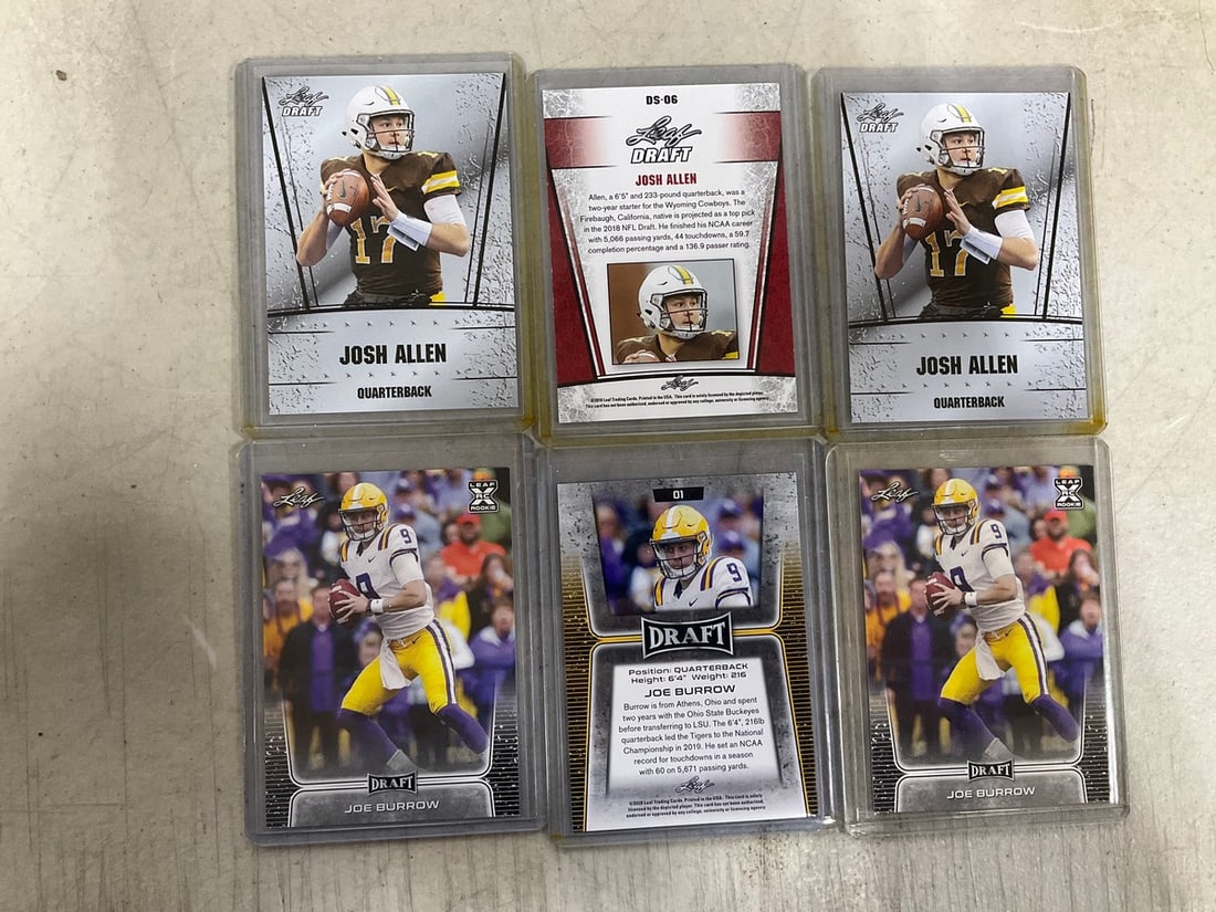 Josh Allen/Joe Burrow collectible cards: Josh Allen/Joe Burrow collectible cards