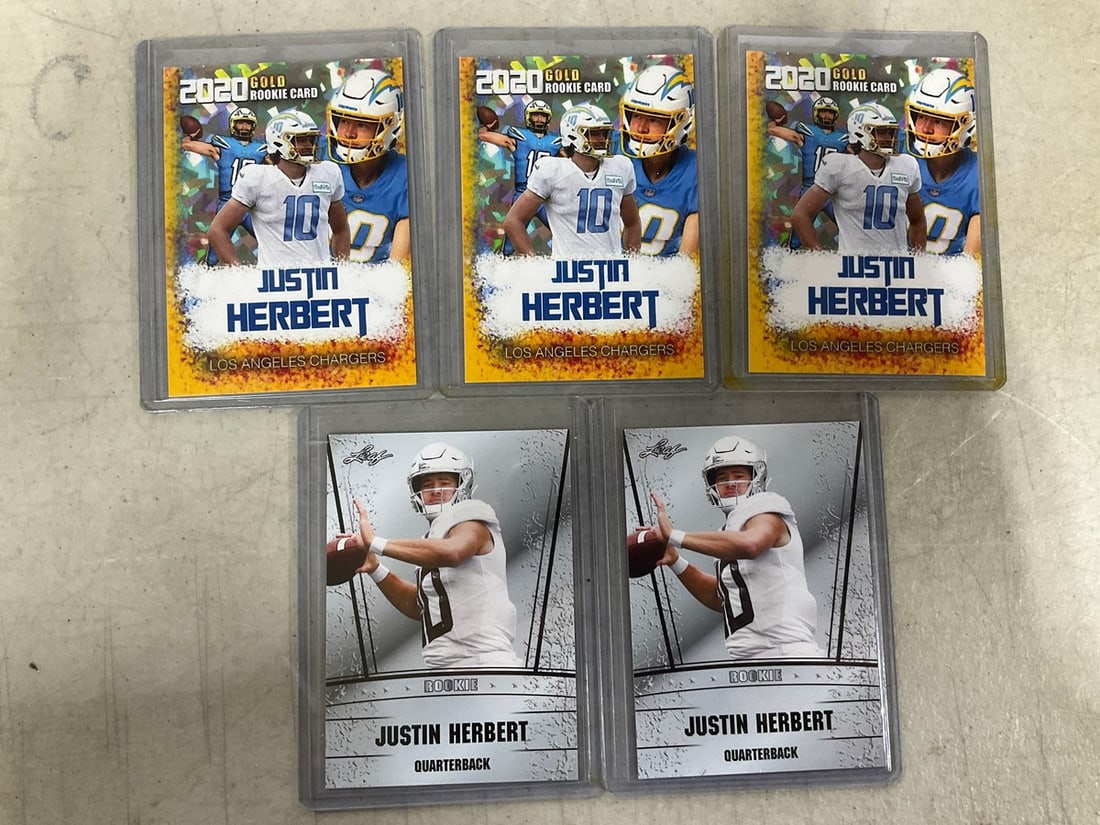 Justin Herbert collectible cards: Justin Herbert collectible cards