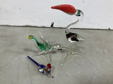Murano Art Glass Sculptures (Tallest - 4.5in)