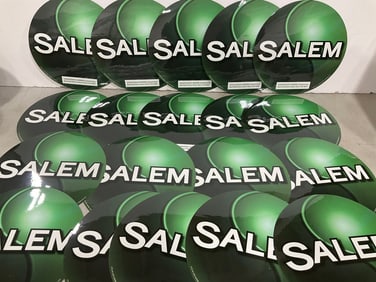 Salem Decals (9in Across)