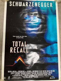 Vintage Total Recall Movie Poster *Rated R* (27inx41in)