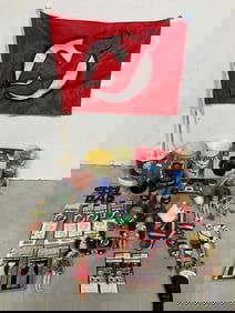 Various Cups, NS Leg Strap, PS4 Controller, Various Barbies, Hockey Tickets, Devils Flag