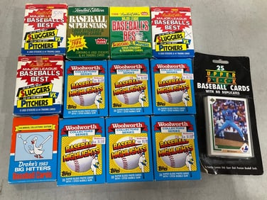 Various Baseball Cards *new in box*