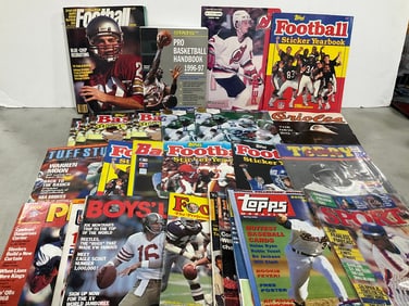 Various Sports Magazines, Yearbooks, and more