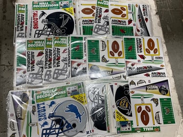 Various Decorative Sports Wall Decals *SEALED*
