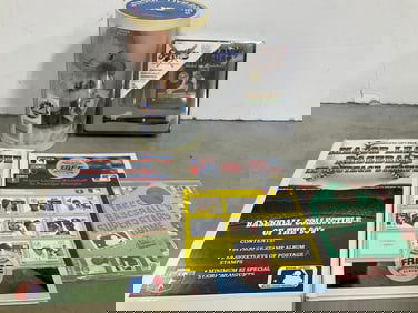 Mets Baseball Collectible Figure, Baseball Postage Stamps, and more