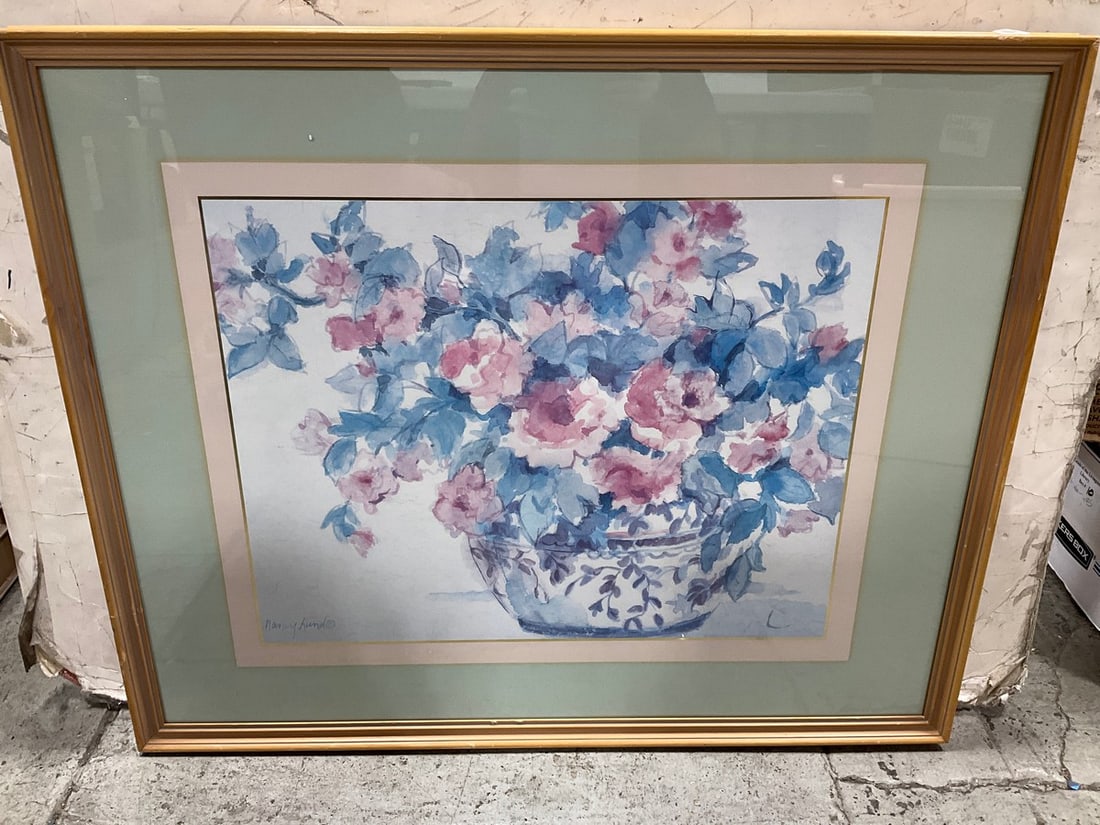 Framed and Signed Floral Art Print (28inx34in) (1 of 1)
