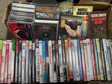Various DVDs, CDs, and more (Family Guy, The Birdcage, etc)