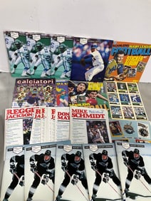 1991 Sports Educational Books, Baseball 2 Sided Posters (17inx26in), Sticker Albums and more