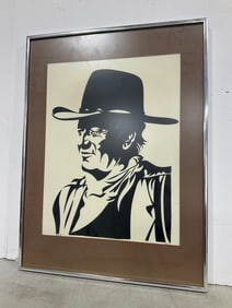 Framed John Wayne Artwork (18inx24.5in)