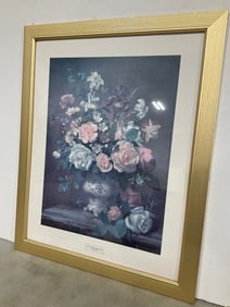 Framed Floral Artwork Signed by Albert Williams (25.5inx31.5in)